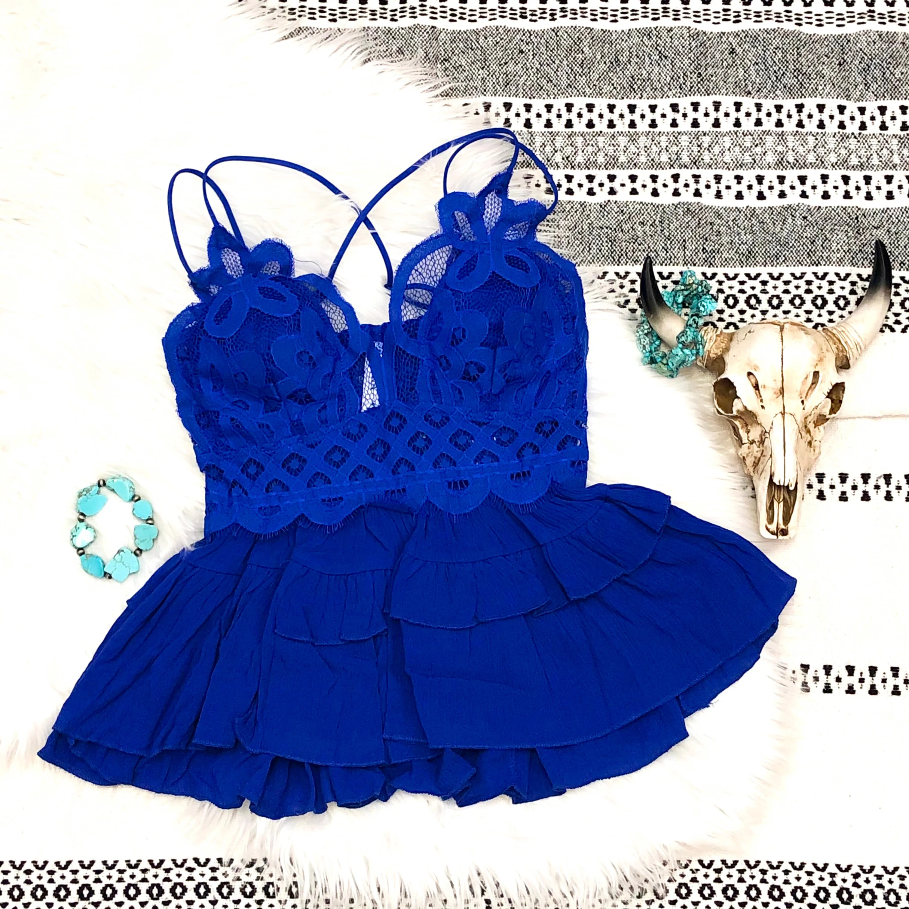 Royal Blue Bralette Top