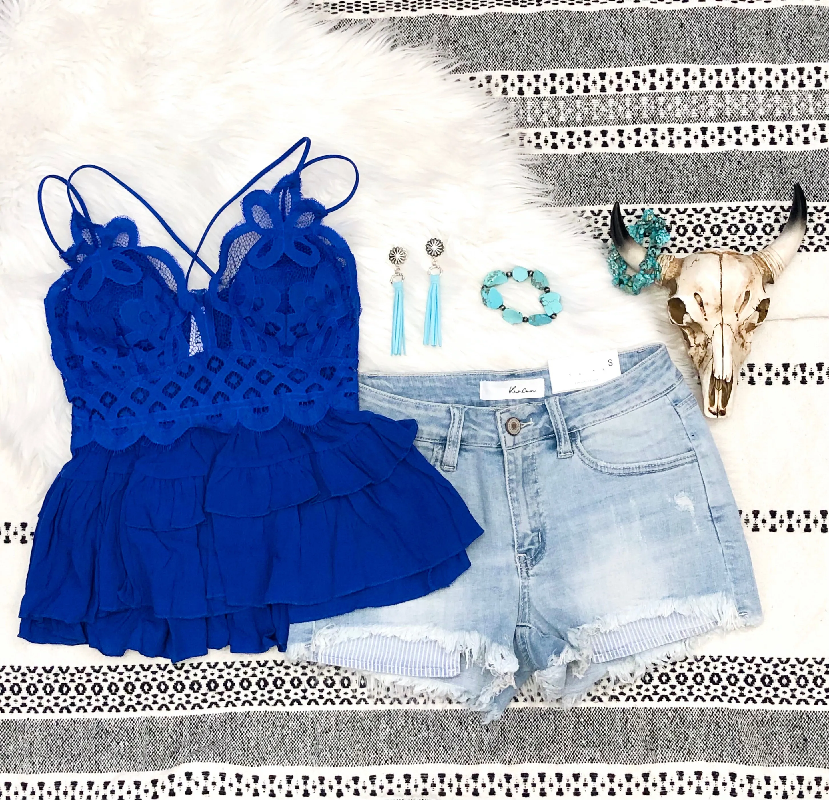 Royal Blue Bralette Top
