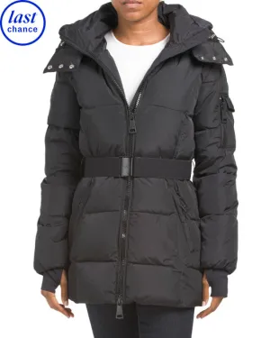 SAM. Belted Down Puffer Coat