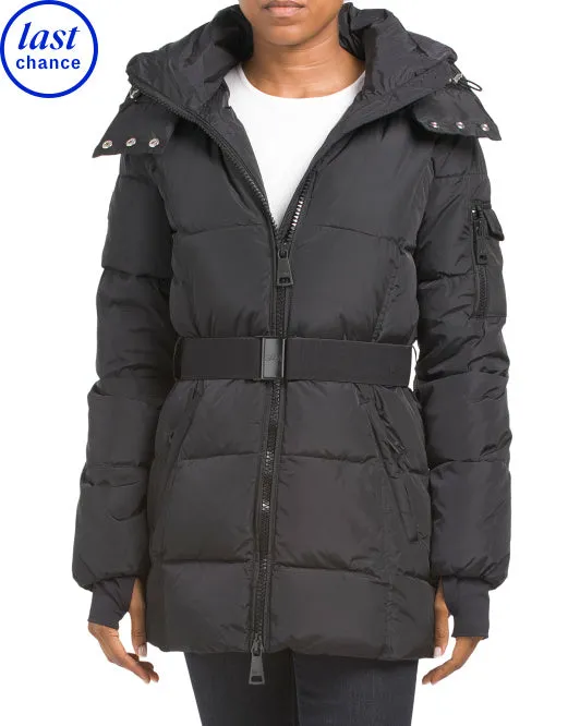 SAM. Belted Down Puffer Coat