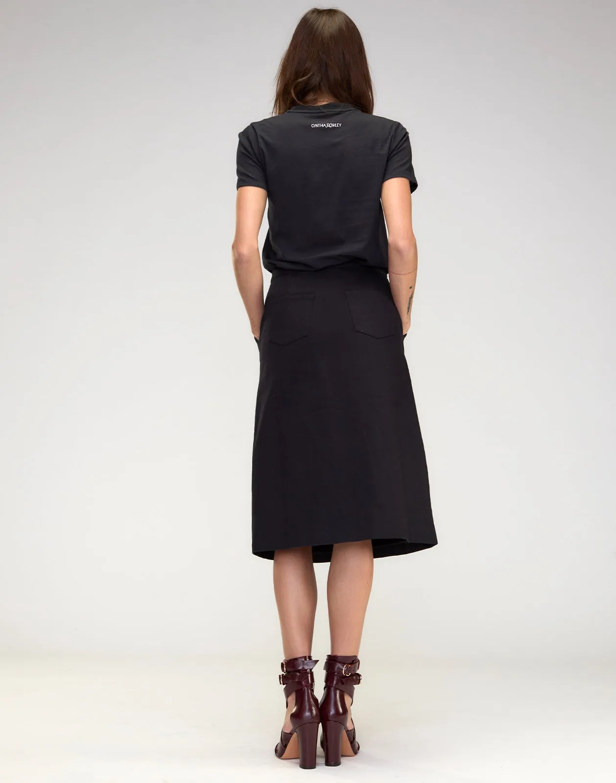 Serena Studded Denim Skirt