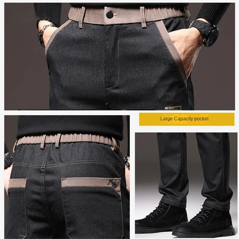 Slim Fit Cargo Denim Pants