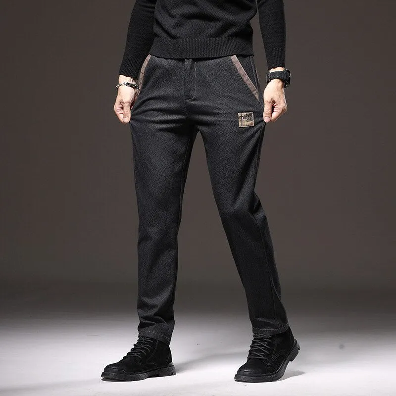 Slim Fit Cargo Denim Pants
