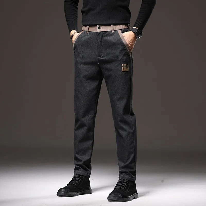 Slim Fit Cargo Denim Pants