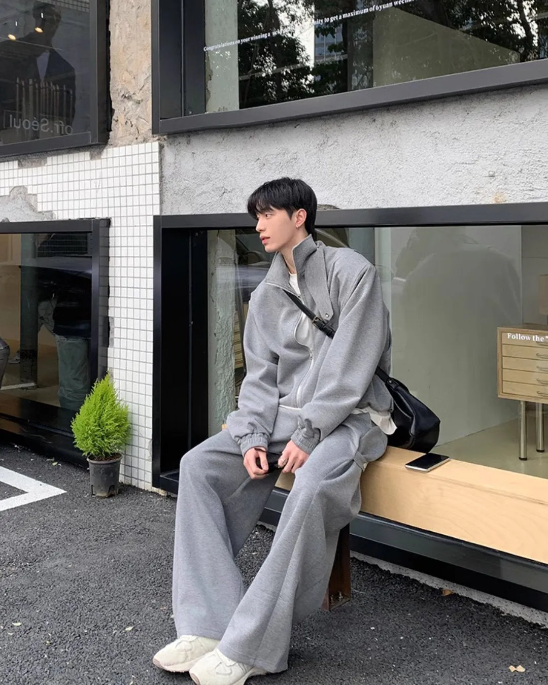 Stand Collar Jacket / Sweatpants OYC0042