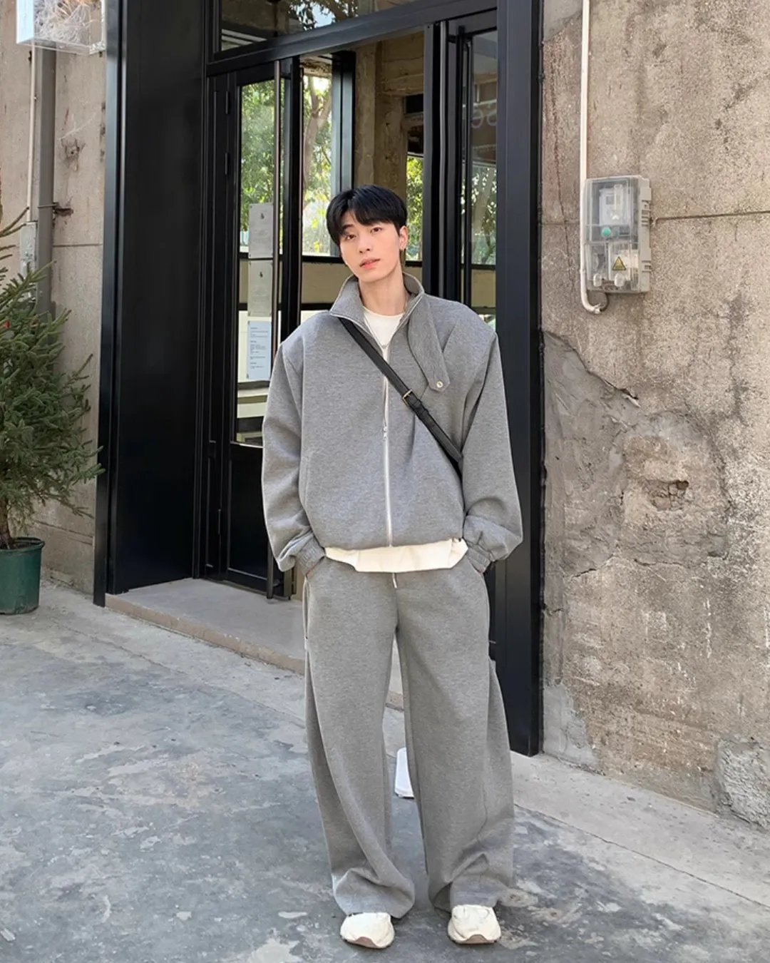 Stand Collar Jacket / Sweatpants OYC0042