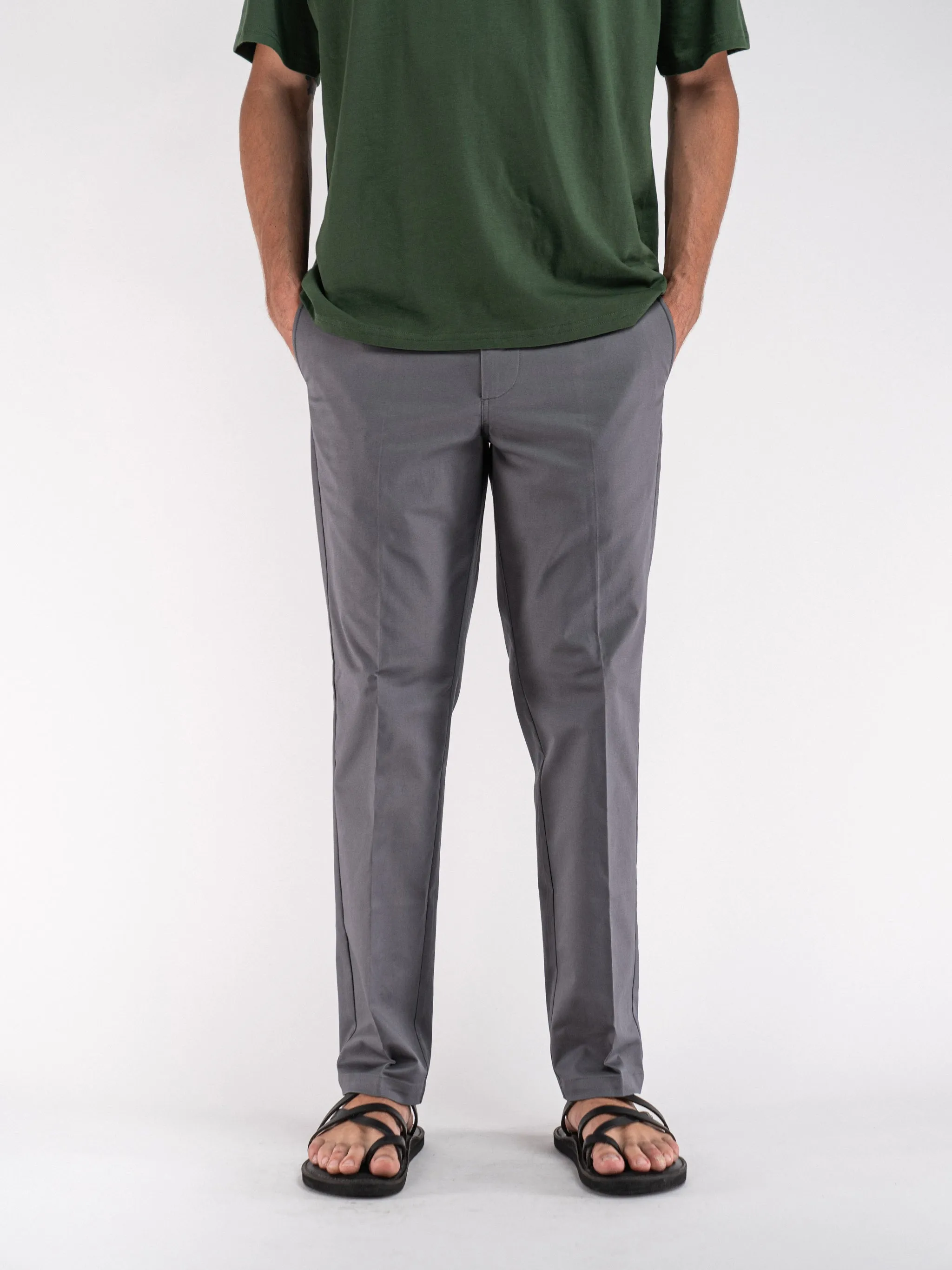 Standard Fit Chino Pant Charcoal Gray