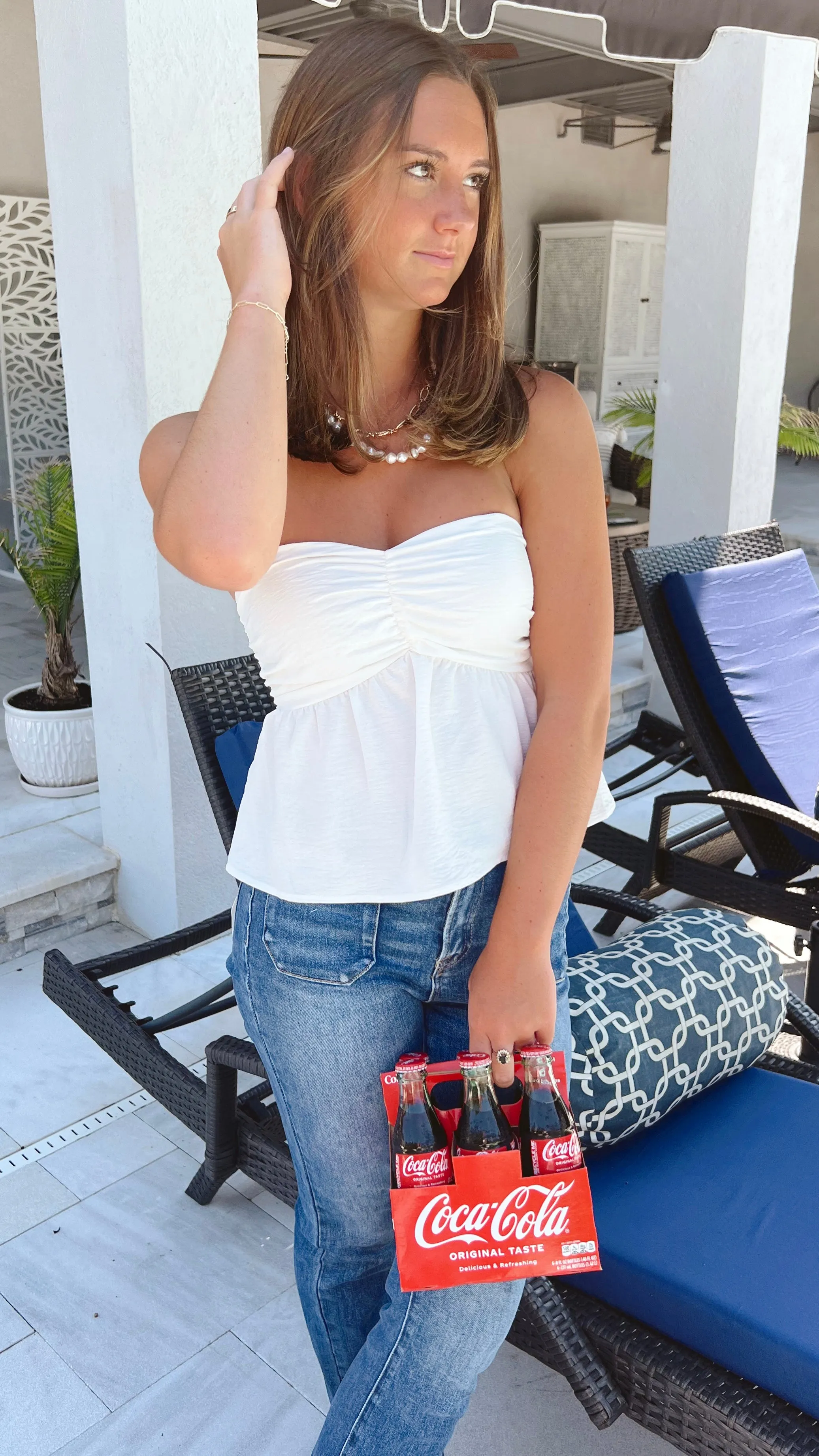 The Sweet Pea Strapless Top