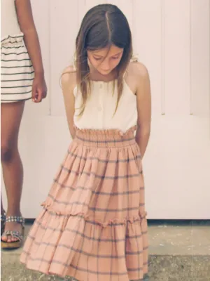 Tocoto Vintage Checkered Skirt