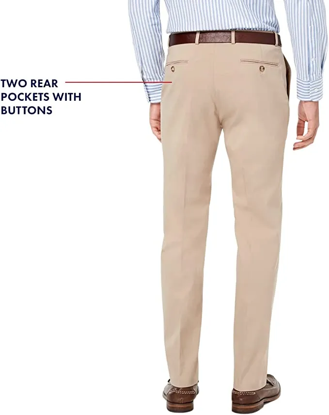 Tommy Hilfiger Mens Stretch Chino Pants in Custom  Drizzle