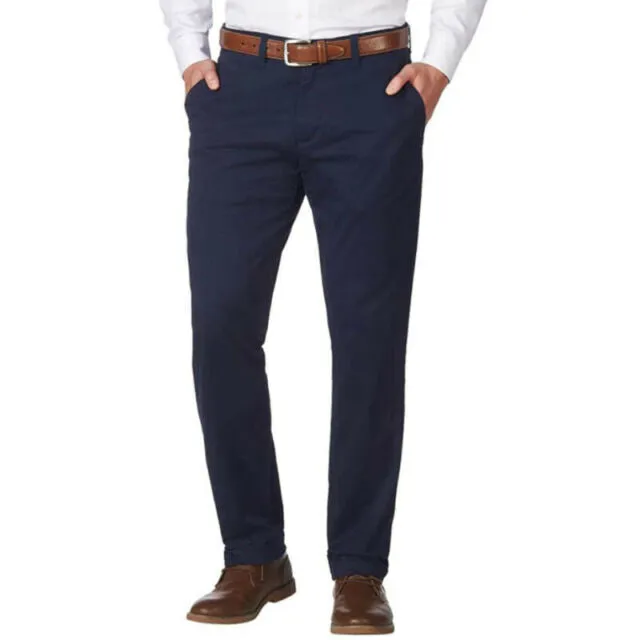 Tommy Hilfiger Mens Stretch Chino Pants in Custom  Drizzle