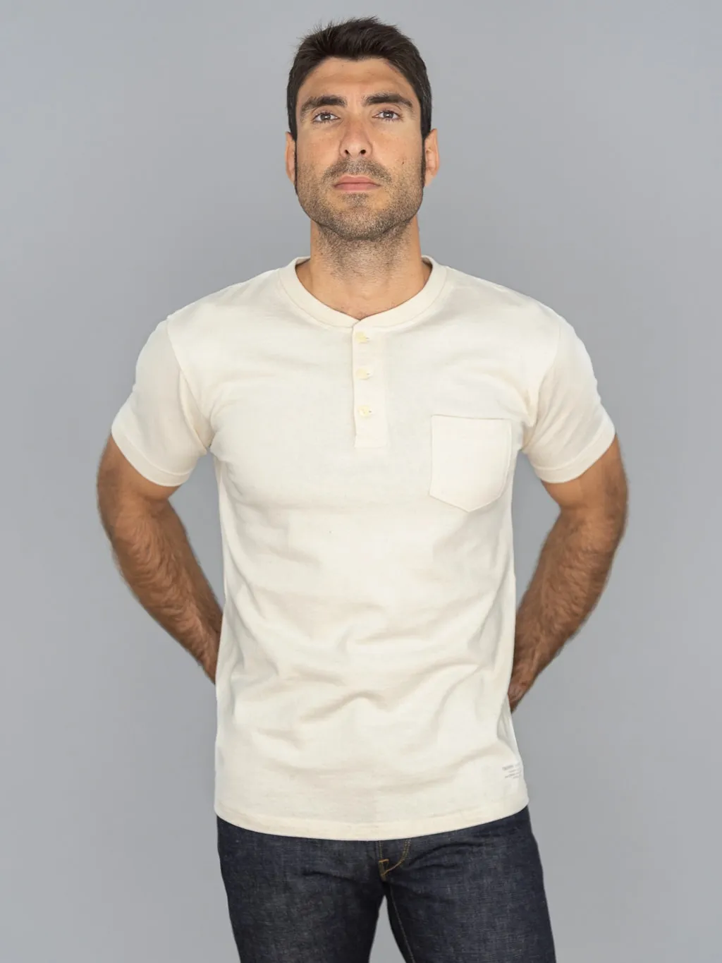 Trophy Clothing OD Henley Tee Natural