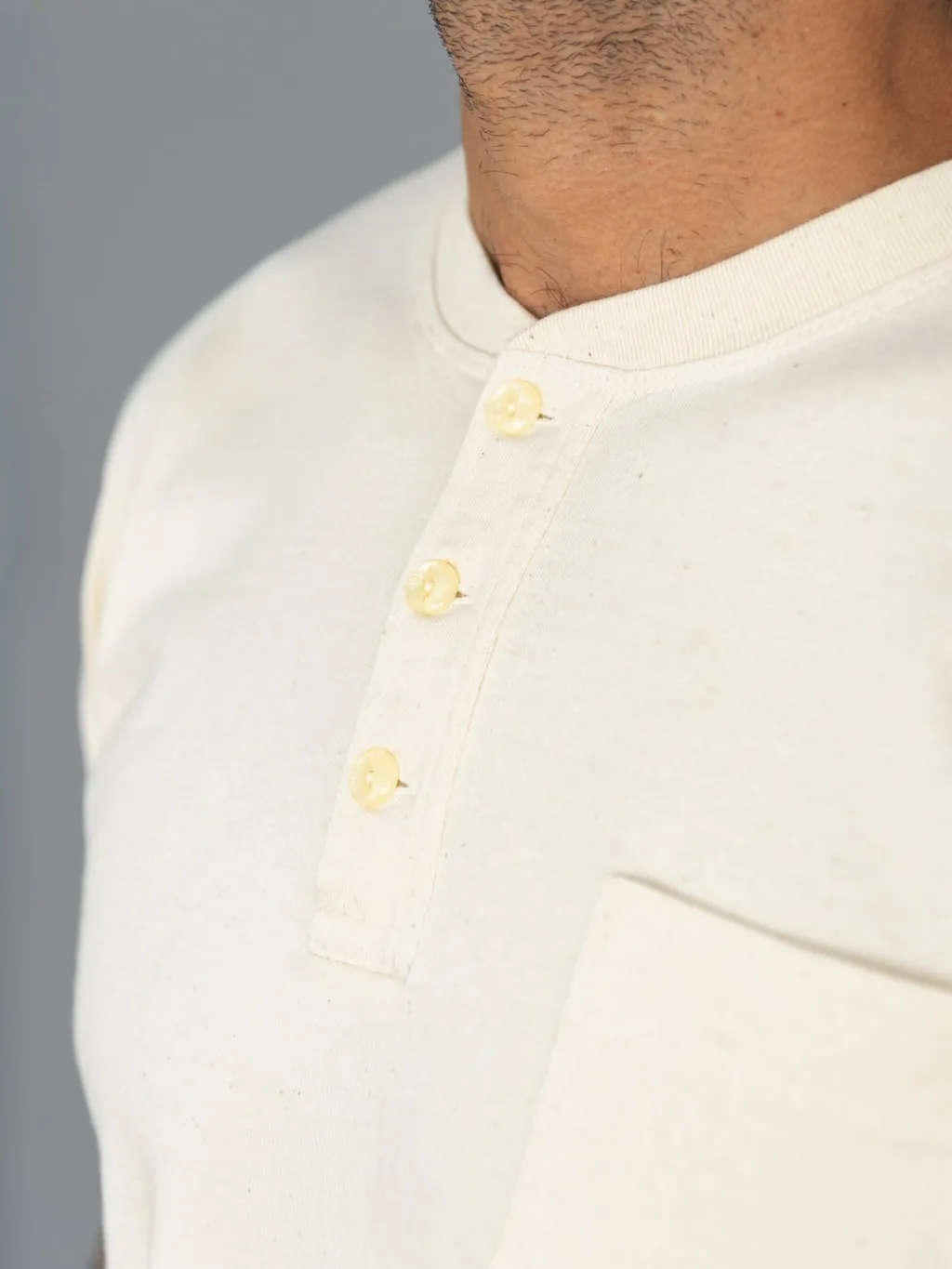 Trophy Clothing OD Henley Tee Natural