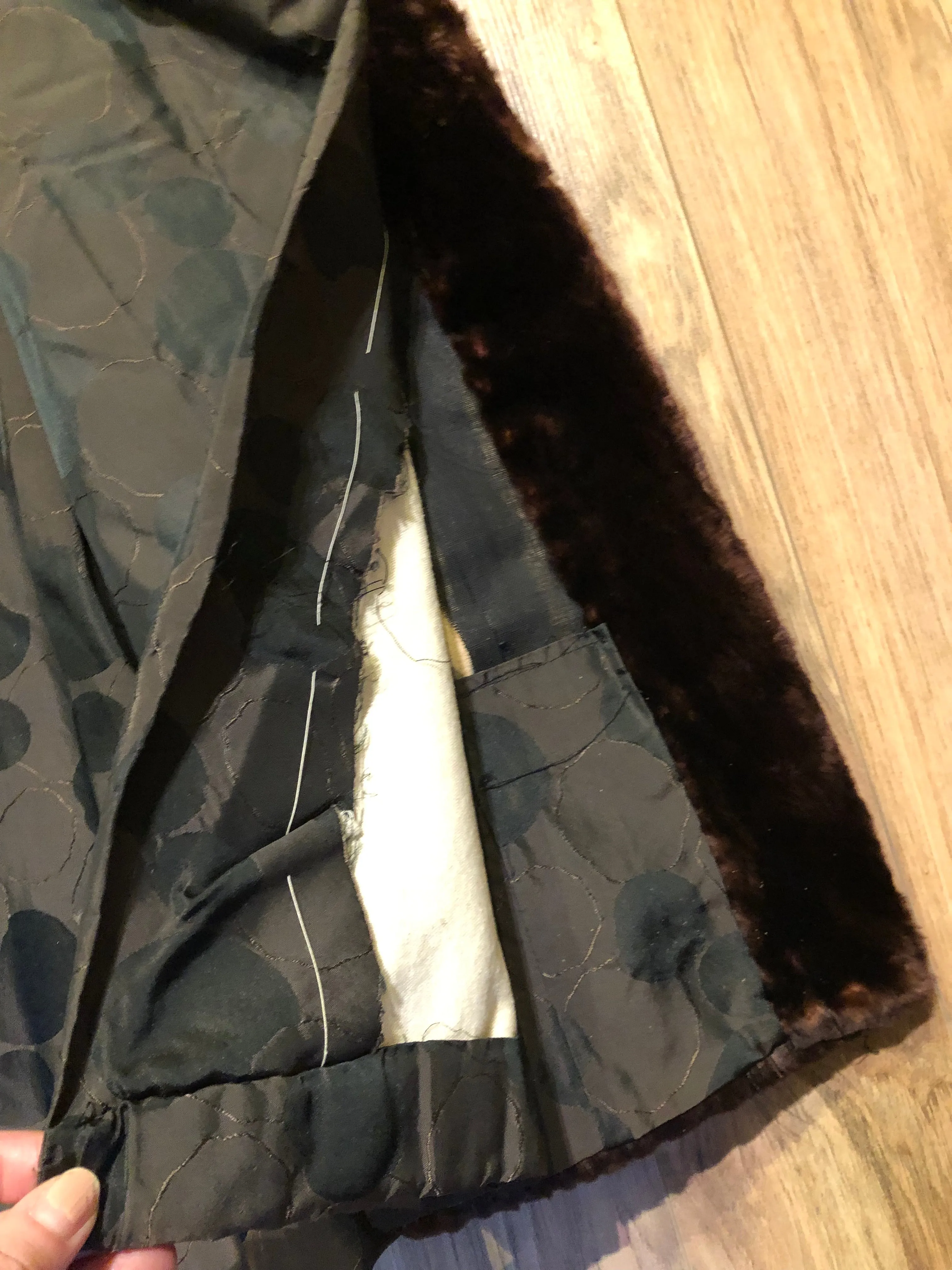 Vintage House of Appel Long Fur Coat, Made in Canada