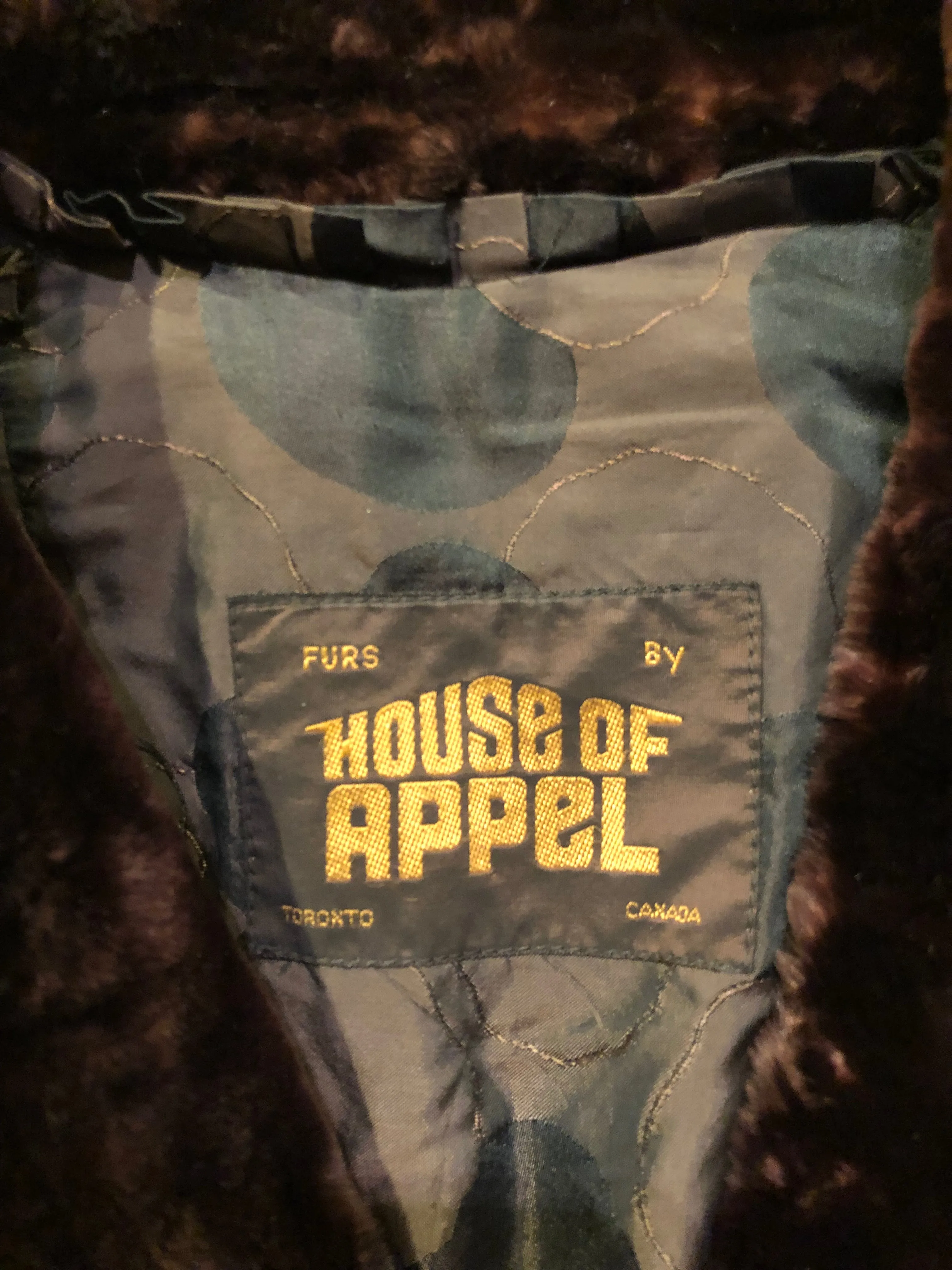 Vintage House of Appel Long Fur Coat, Made in Canada