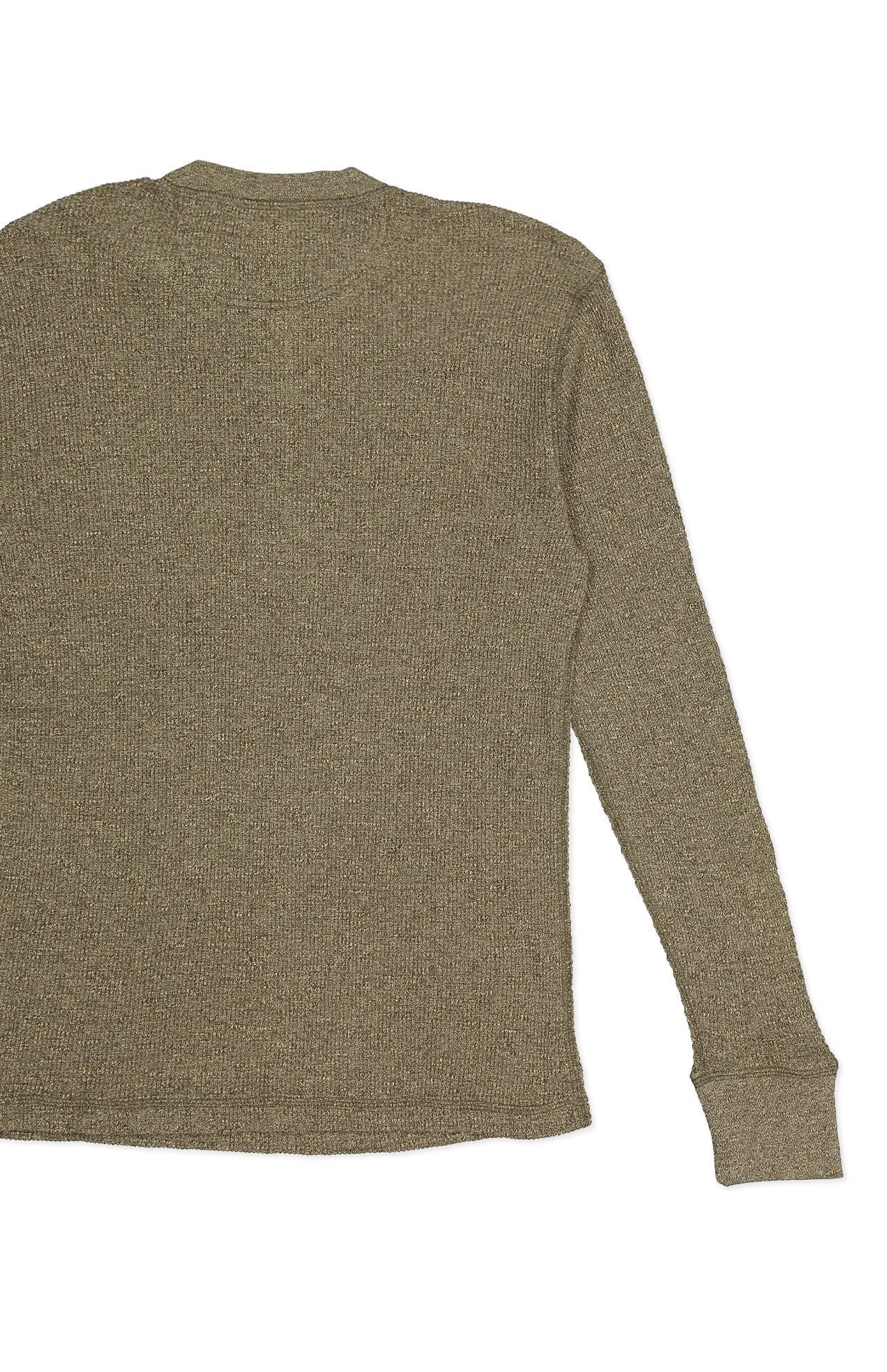 Waffle-Knit Henley Shirt