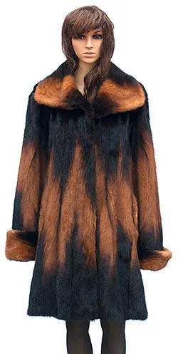 Winter Fur - W59Q06WKT Women's 3/4 Mink Jacket in Whiskey