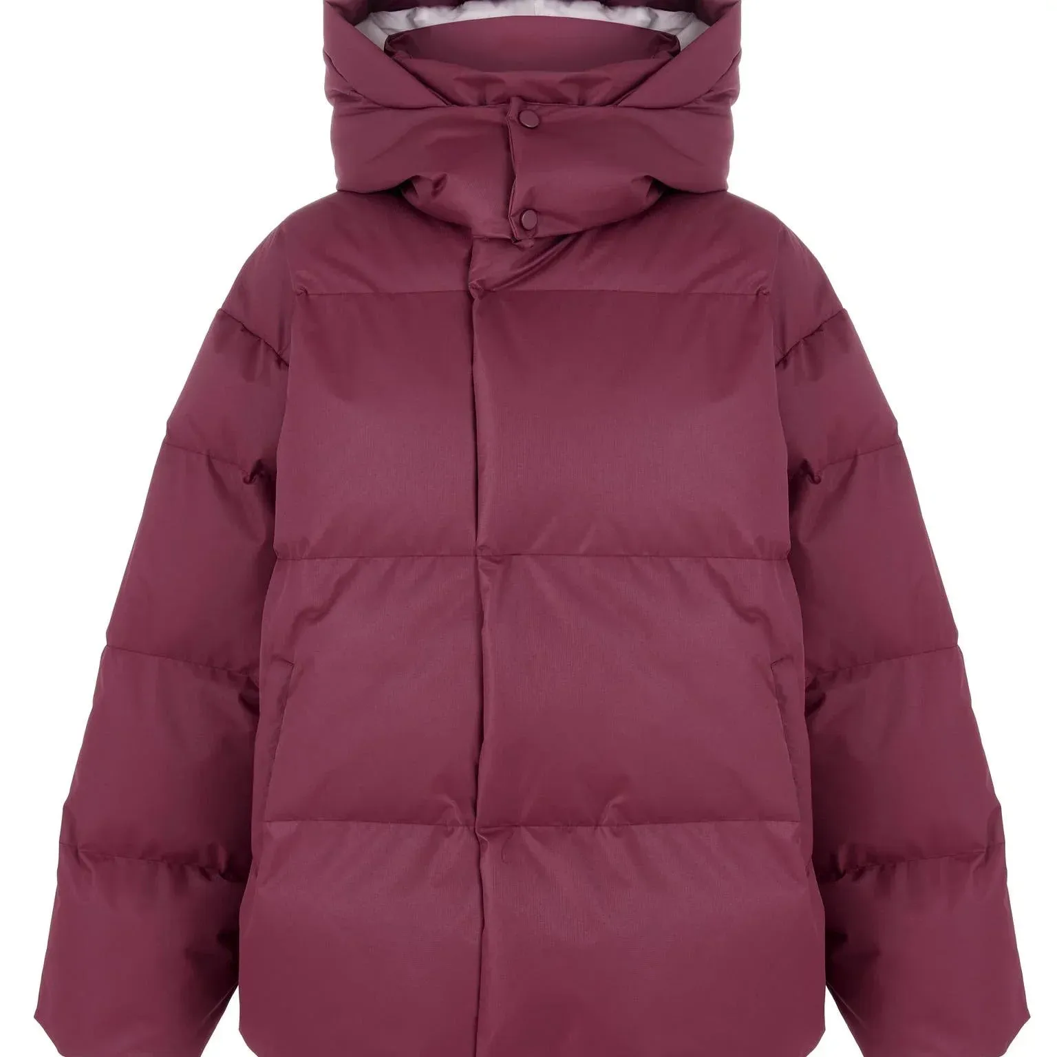 Women Thicken Hooded Down Overtised Cotton Jacket Fashion Long Sleeve Lapel Women's Coat 2024 Winter Lady Warm Commute Overcoat