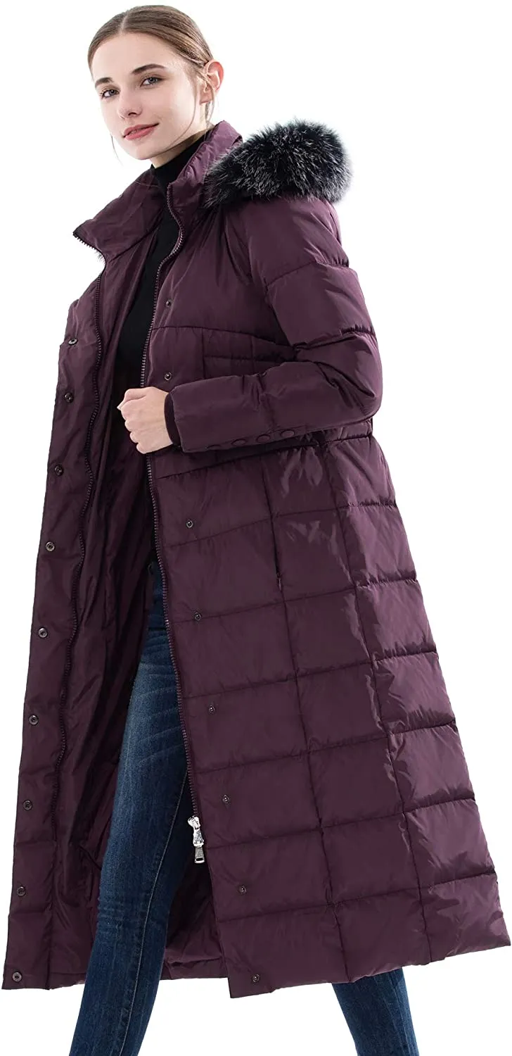 Women's Hooded Thickened Long Down Jacket