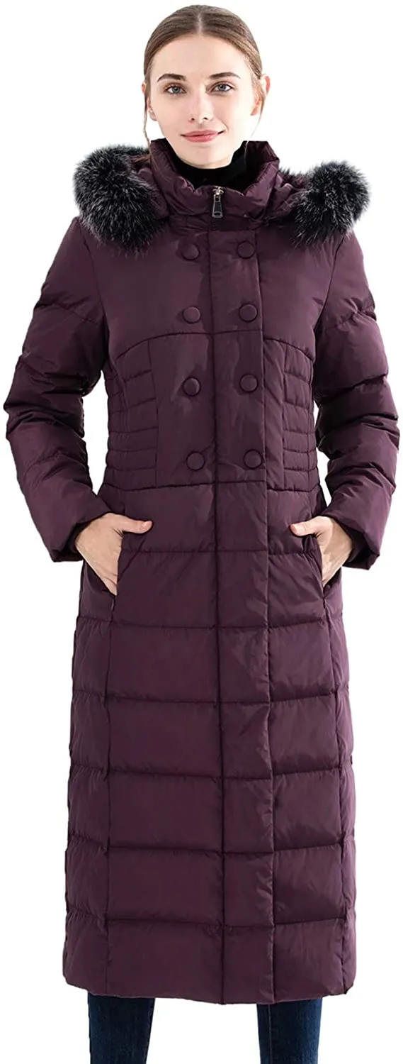 Women's Hooded Thickened Long Down Jacket