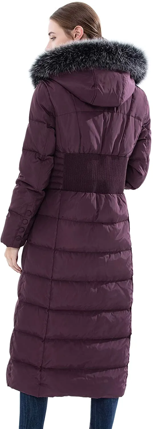 Women's Hooded Thickened Long Down Jacket