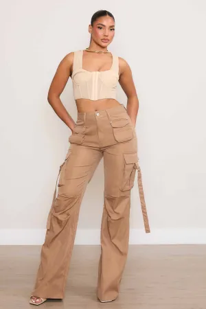 Women's Mid Rise Cargo Pants