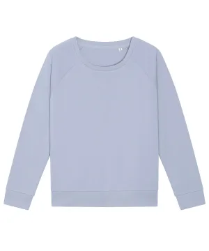Womens Stella Dazzler relaxed fit sweatshirt (STSW125) | Serene Blue
